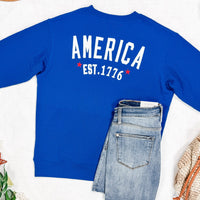 IN STOCK America Pullover - Blue FINAL SALE