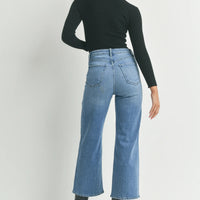 PREORDER: Patch Pocket Wide Leg Jeans in Four Colors