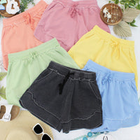 IN STOCK French Terry Stevie Shorts - Black FINAL SALE