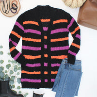 IN STOCK Halloween Striped Cardigan