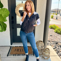PREORDER: Cheyenne Hooded Puffer Vest in Two Colors