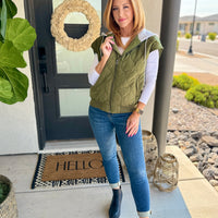 PREORDER: Cheyenne Hooded Puffer Vest in Two Colors