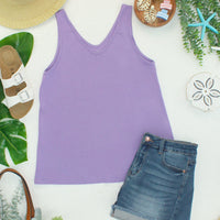 IN STOCK Vera V Neck Tank - Lavender