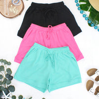 IN STOCK Weslie Waffle Shorts - Pink