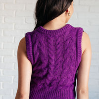 What's On Your Mind Cable Knit Vest