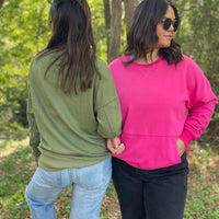 PREORDER: Magnolia Pocket Sweatshirt in Two Colors
