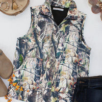 IN STOCK Remy Zip Up Vest - Dark Camo