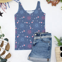 IN STOCK Kennedy Tank - Aviators and Fireworks FINAL SALE