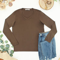 IN STOCK Larissa Long Sleeve - Brown