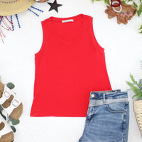 IN STOCK Noelle Tank - Red