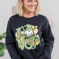 Shamrock Gnome Love Crewneck