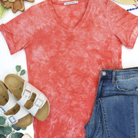 IN STOCK Sophie Top - Red Tie Dye FINAL SALE