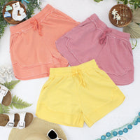 IN STOCK French Terry Stevie Shorts - Dusty Pink FINAL SALE