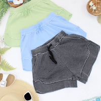 IN STOCK French Terry Stevie Shorts - Black FINAL SALE