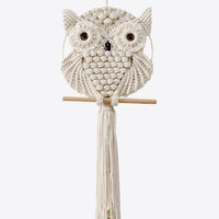 Hand-Woven Owl Macrame Wall Hanging