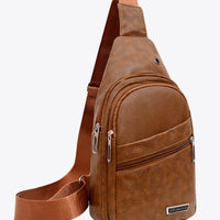 Large Capacity Sling Bag with USB Design