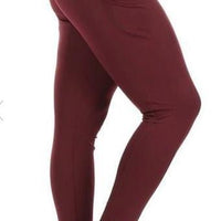 Solid workout leggings