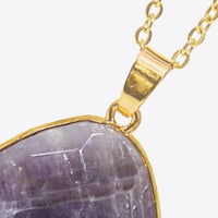 Contrast Teardrop Crystal Pendant