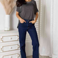 Zenana Full Size Round Neck Raglan Sleeve T-Shirt