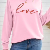 LOVE Dropped Shoulder Sweatshirt