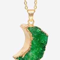 Moon Druzy Pendant