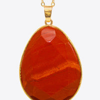 Contrast Teardrop Crystal Pendant