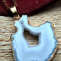 Irregular Agate Pendant