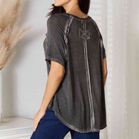 Zenana Full Size Round Neck Raglan Sleeve T-Shirt