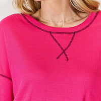 Celeste Full Size Oversized Long Sleeve Top