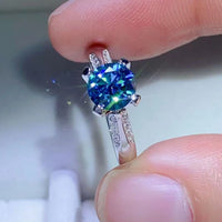 1 Carat Moissanite 4-Prong Ring