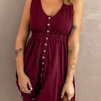 Magic Sleeveless Slit Dress