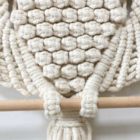 Hand-Woven Owl Macrame Wall Hanging