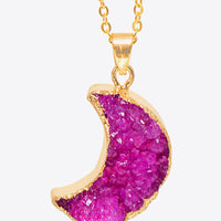 Moon Druzy Pendant