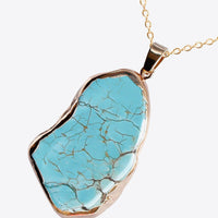 Irregular Turquoise Pendant
