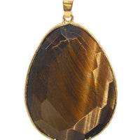 Contrast Teardrop Crystal Pendant