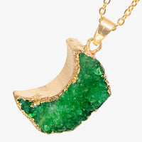 Moon Druzy Pendant