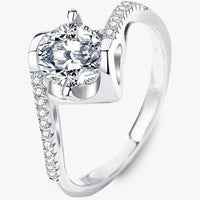 Darling You 925 Sterling Silver Moissanite Ring