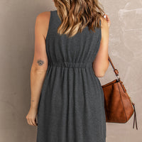 Magic Sleeveless Slit Dress