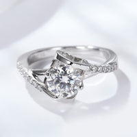 Limitless Love Platinum-Plated Moissanite Ring