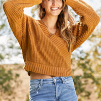 HYFVE Cuddle Weather Surplice Sweater