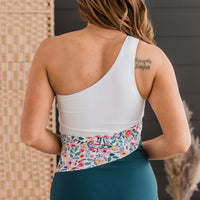 Tropical Dreams One-Piece Swimsuit- Teal & Ivory Floral