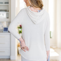 A Tad Chilly Waffle Knit Hoodie