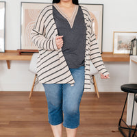 It's Elemental Lace Trim V-Neck Top