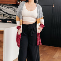 Bring the Warmth Color Block Cardigan