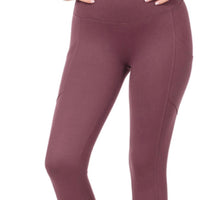 Brushed leggings with WIDE waistband & Pockets!