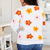 Falling Flowers Floral Sweater