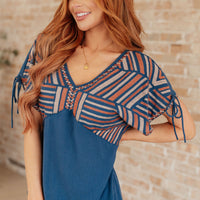 Greece Lightning V-Neck Blouse