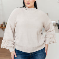Handle It All Fringe Detail Sweater