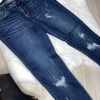 Skinny JB with Frayed hem & waist