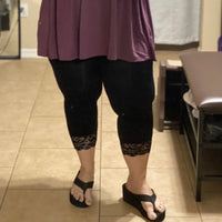 Lace edged Capri